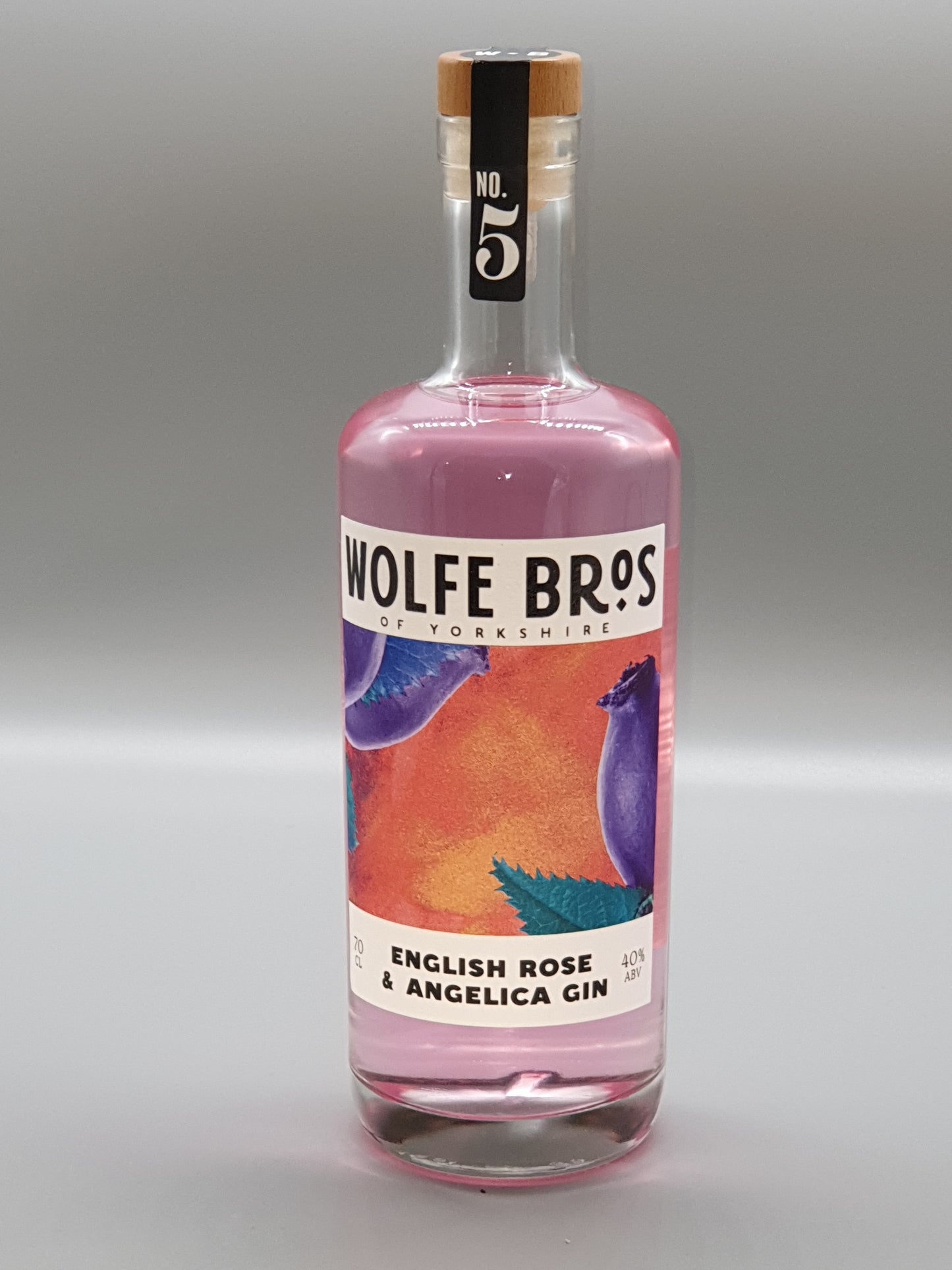 Wolfe Bros - English Rose & Angelica Gin 70cl