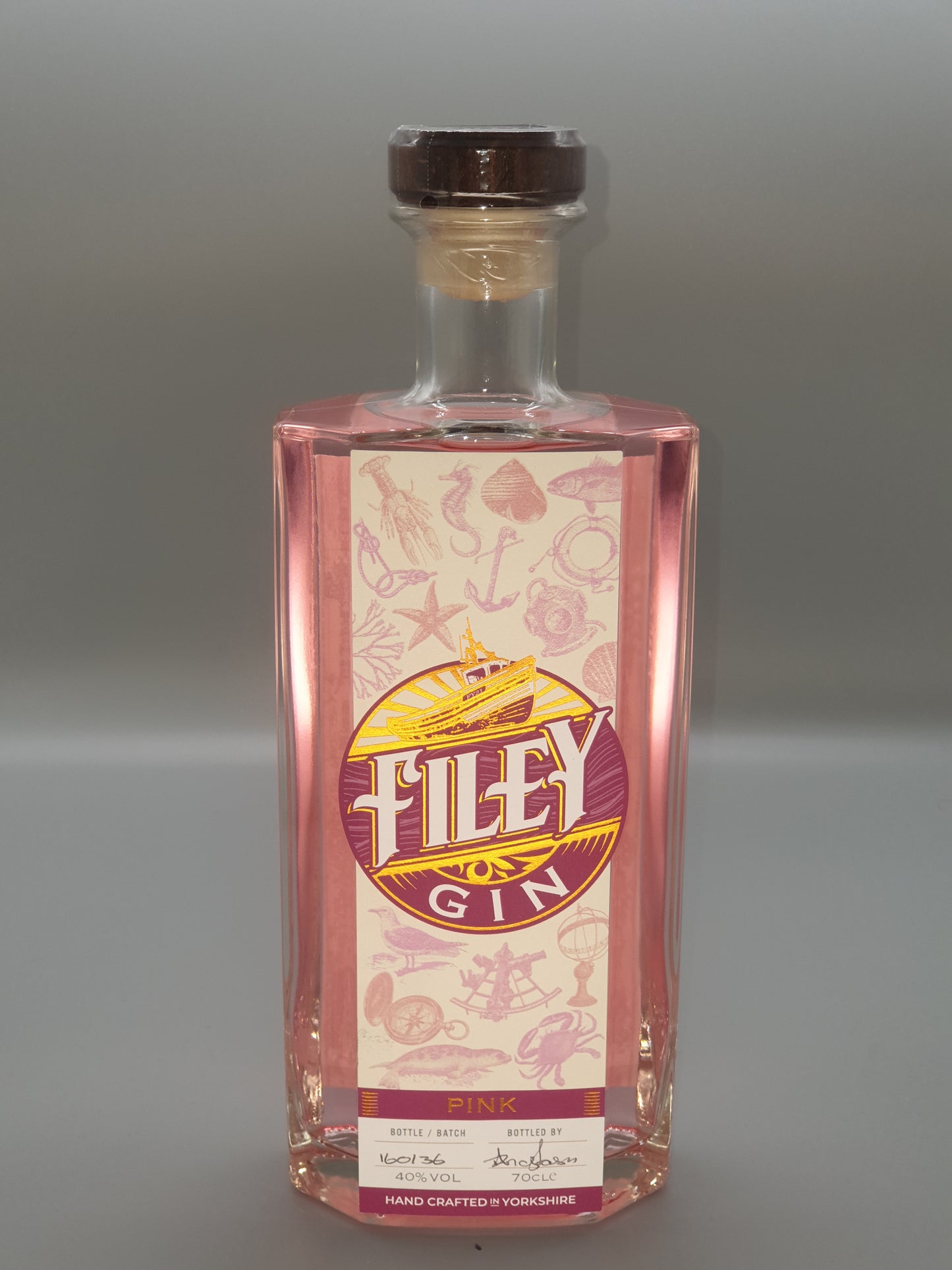 Filey Gin- Pink Gin 70cl