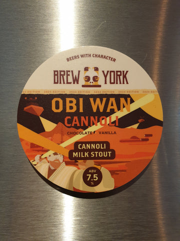 Brew York - Obi Wan Cannoli   - 1 Litre Growler (inc growler Bottle)