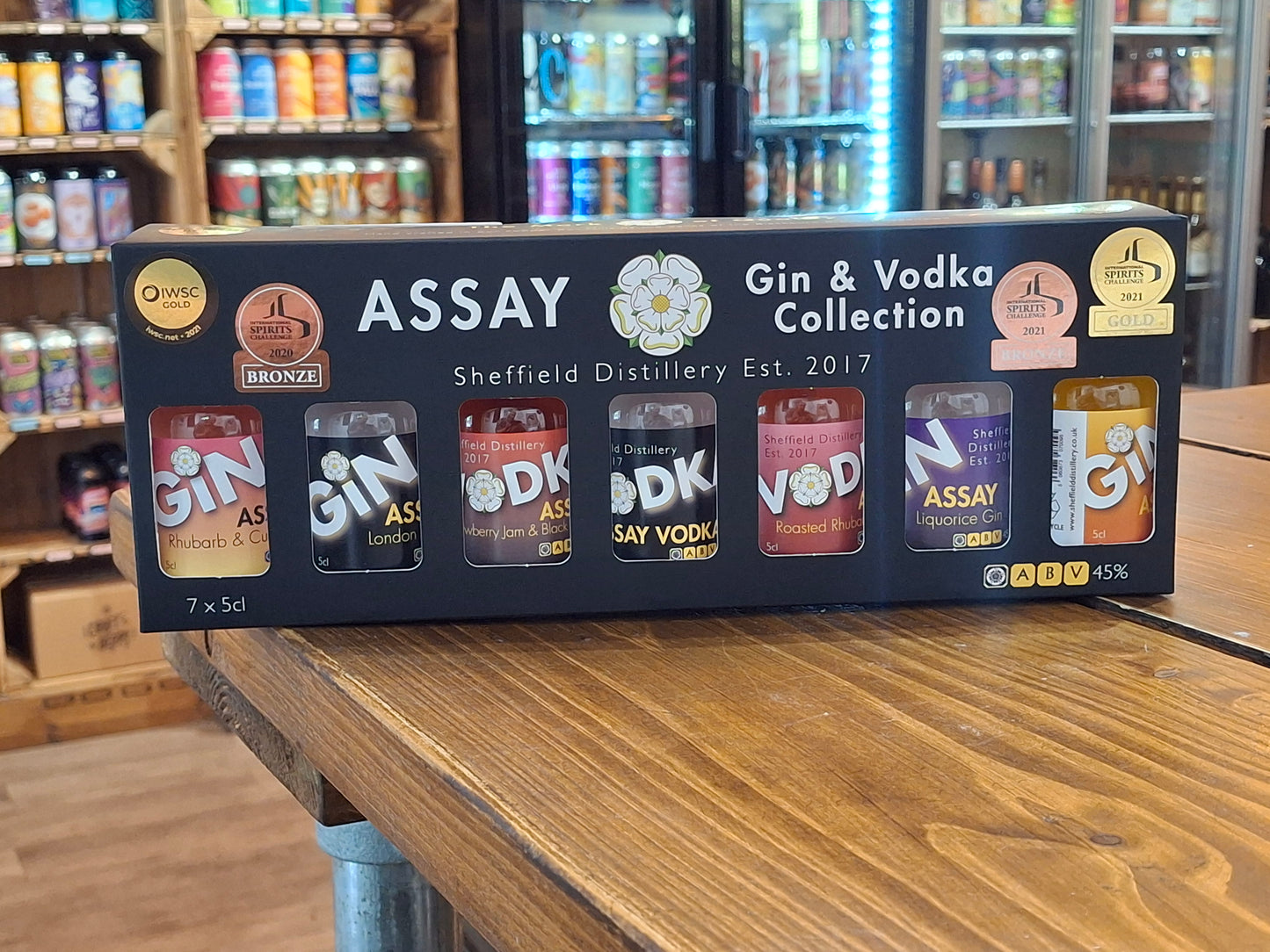 Sheffield Distillery - Assay Gin & Vodka Collection Gift Box 7 x 5cl