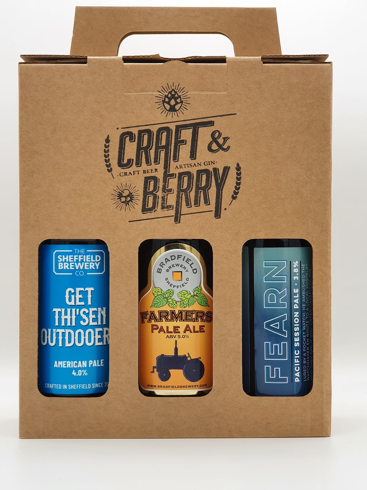 Six Bottle/Can Gift Box - Craft & Berry Stamped