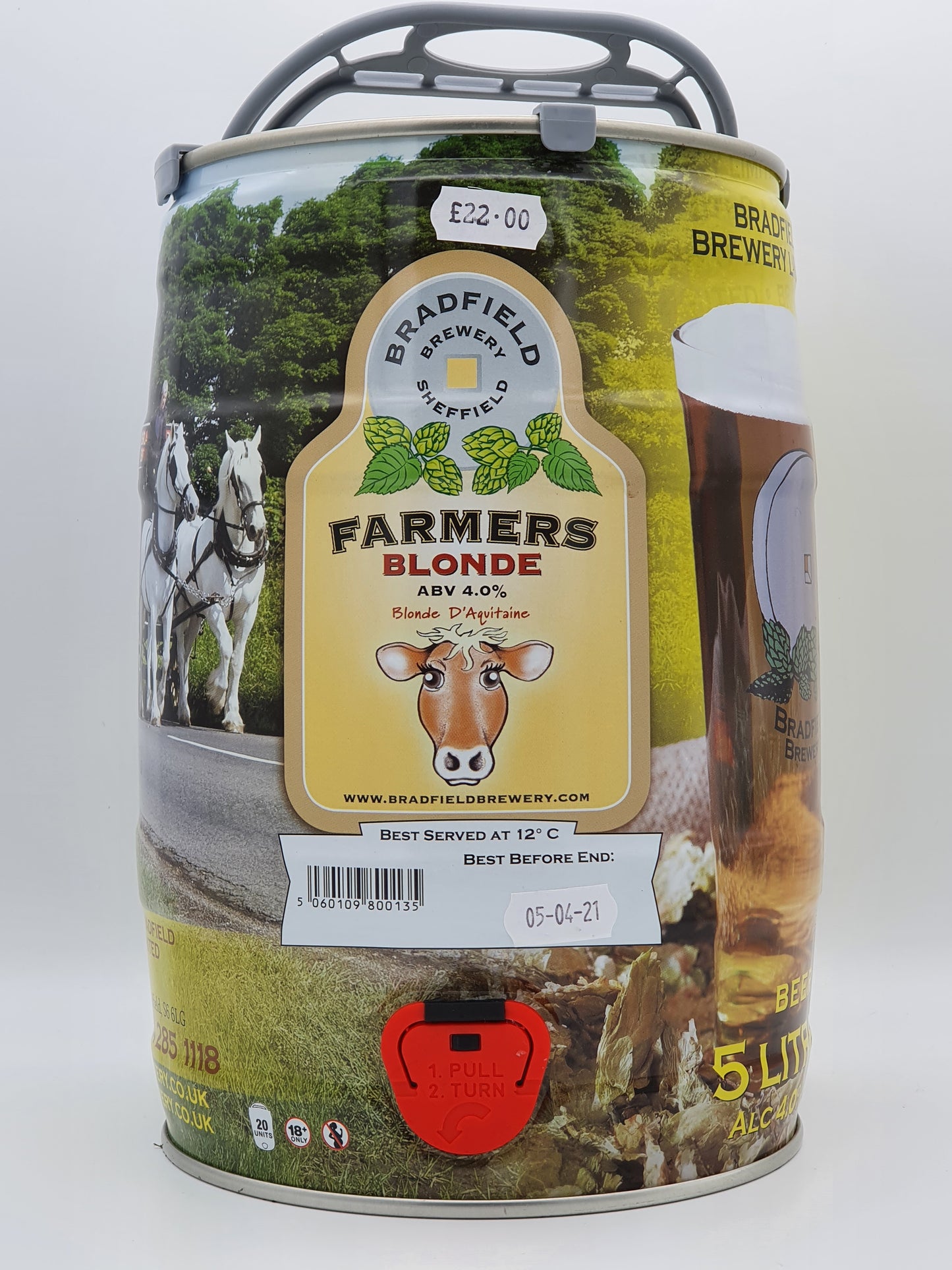 Bradfield Brewery - Farmers Blonde - 5l Mini Keg