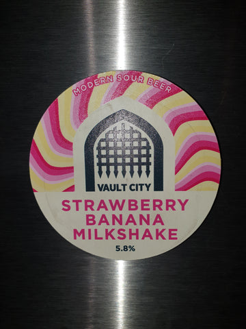 Vault City - Strawberry, Banana Milkshake   -   1 Litre Growler (inc growler Bottle)