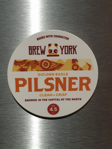 Brew York - Golden Eagle   - 1 Litre Growler (inc growler Bottle)