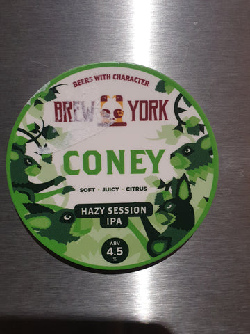 Brew York - Coney    - 1 Litre Growler (inc growler Bottle)