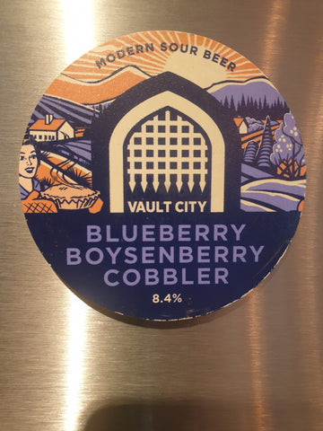 Vault City - Blueberry Boysenberry Cobbler -   1 Litre Growler (inc growler Bottle)