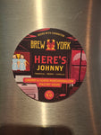 Brew York - Here's Johnny - 1 Litre Growler (inc growler Bottle)