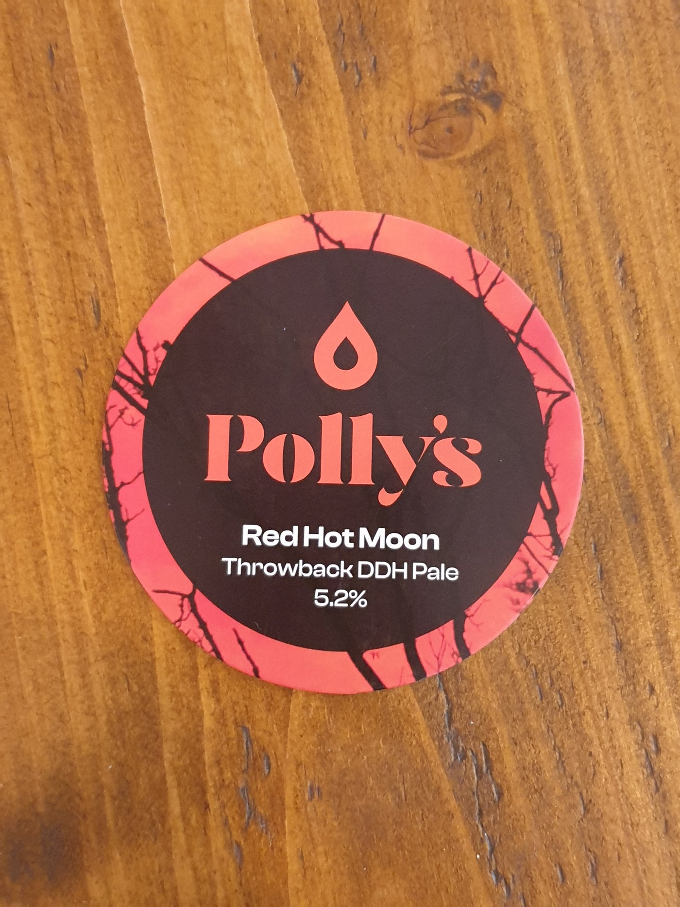 Polly's - Red Hot Moon - 1 Litre Growler (inc growler Bottle)
