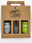 Three Bottle/Can Gift Box - Craft & Berry Stamped