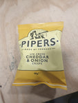 Pipers - Lye Cross Cheddar & Onion  Crisps